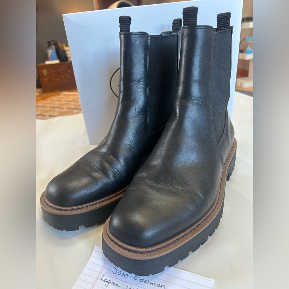 Sam Edelman Black Ankle Boots